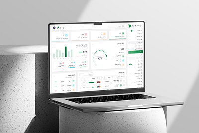 Financial dashboard graphic design logo ui