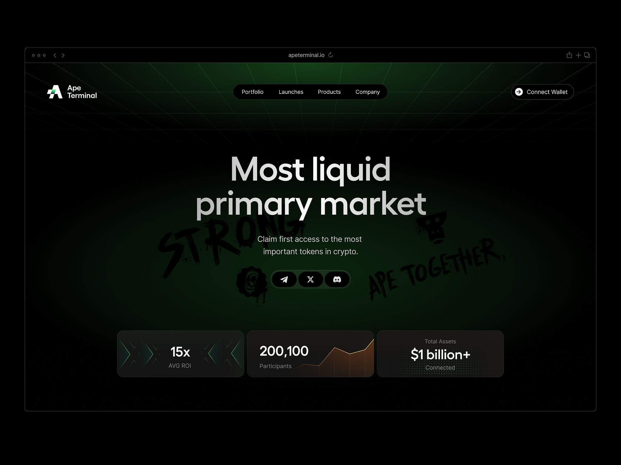 Ape Terminal: web design by Volodymyr Gruev for OOZE on Dribbble