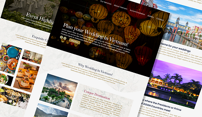 Destination Wedding Planning Website travel planning travel planning website travel ui travel ux travel website travel website design wedding planning website wedding website design