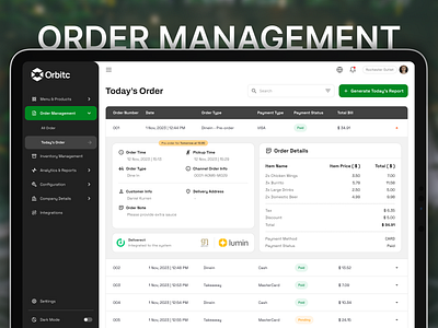 Restaurant Order Management digitalordering food business foodservice foodtech inventorymanagement order details order management orderprocessing ordertracking pos restaurant restaurant management restaurantapp restaurantmanagement restaurantoperations restaurantsoftware restaurantsolutions restauranttech saas