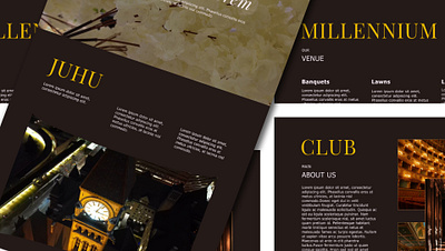 Juhu Club Millennium : Premium Restaurant luxury restaurant luxury restaurant ui luxury restaurant web design luxury restaurant website premium restaurant website restaurant design restaurant website design