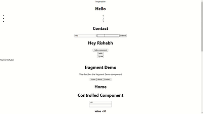 Different Components Using React animation graphic design ui