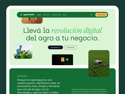 Agrotoken | Website Concept after effects agro animation app argentina credit card design design studio hero section illustration landing motion motion graphics simple studio startup ui uruguay web web design website