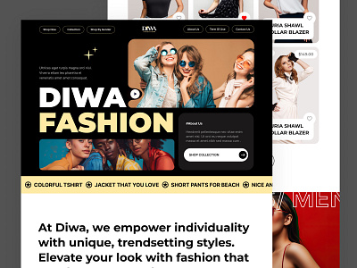 Fashion Website fashion modern website trends2024 ui
