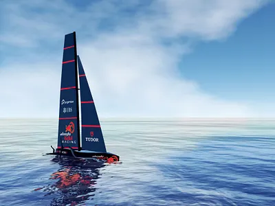 Red Bull Alinghi America's cup sailing game 3d americas cup boat game game design sailing webgl