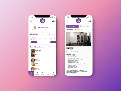 UI for Healthy Mobile Apps app design clean ux healthy mobile apps web design