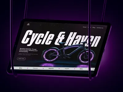 Bike Website Design bicycle bike dark purple riding ui uiux ux webdesign website