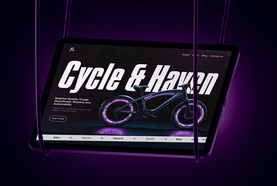 Bike Website Design bicycle bike dark purple riding ui uiux ux webdesign website