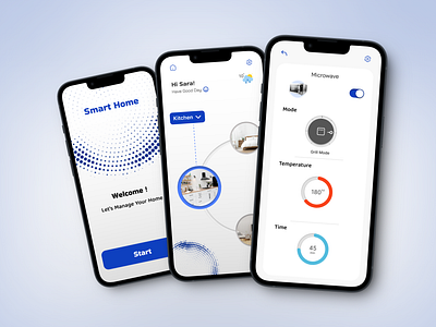 Smart Home App apple figma iphone mockup product design smart home ui ui design ux