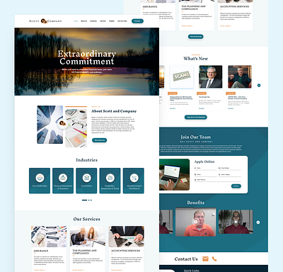 Scott company landing page design figma landing page ui