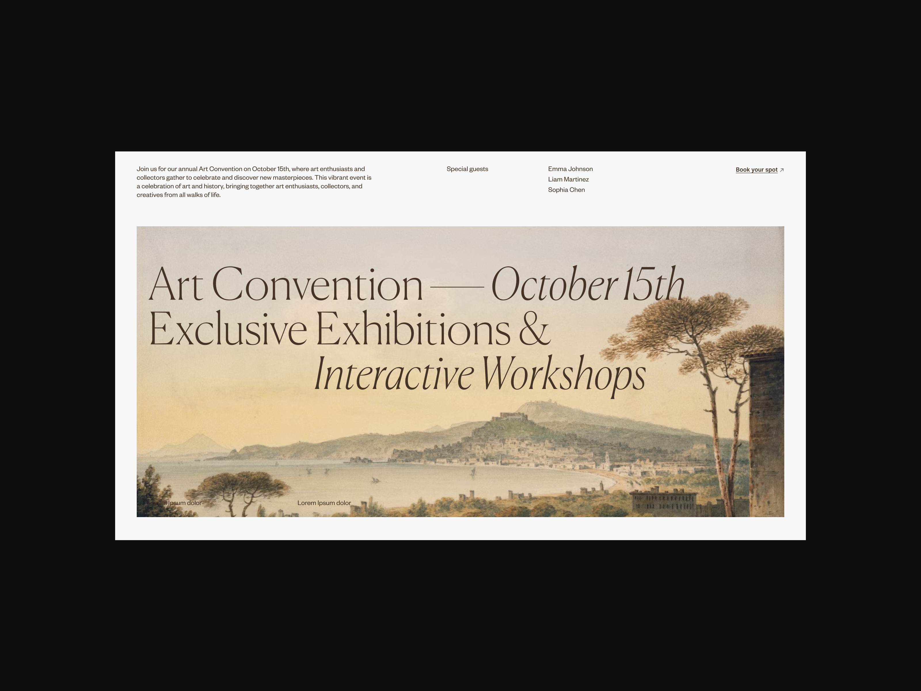 Example of Art E-commerce Web Design Exploration #18