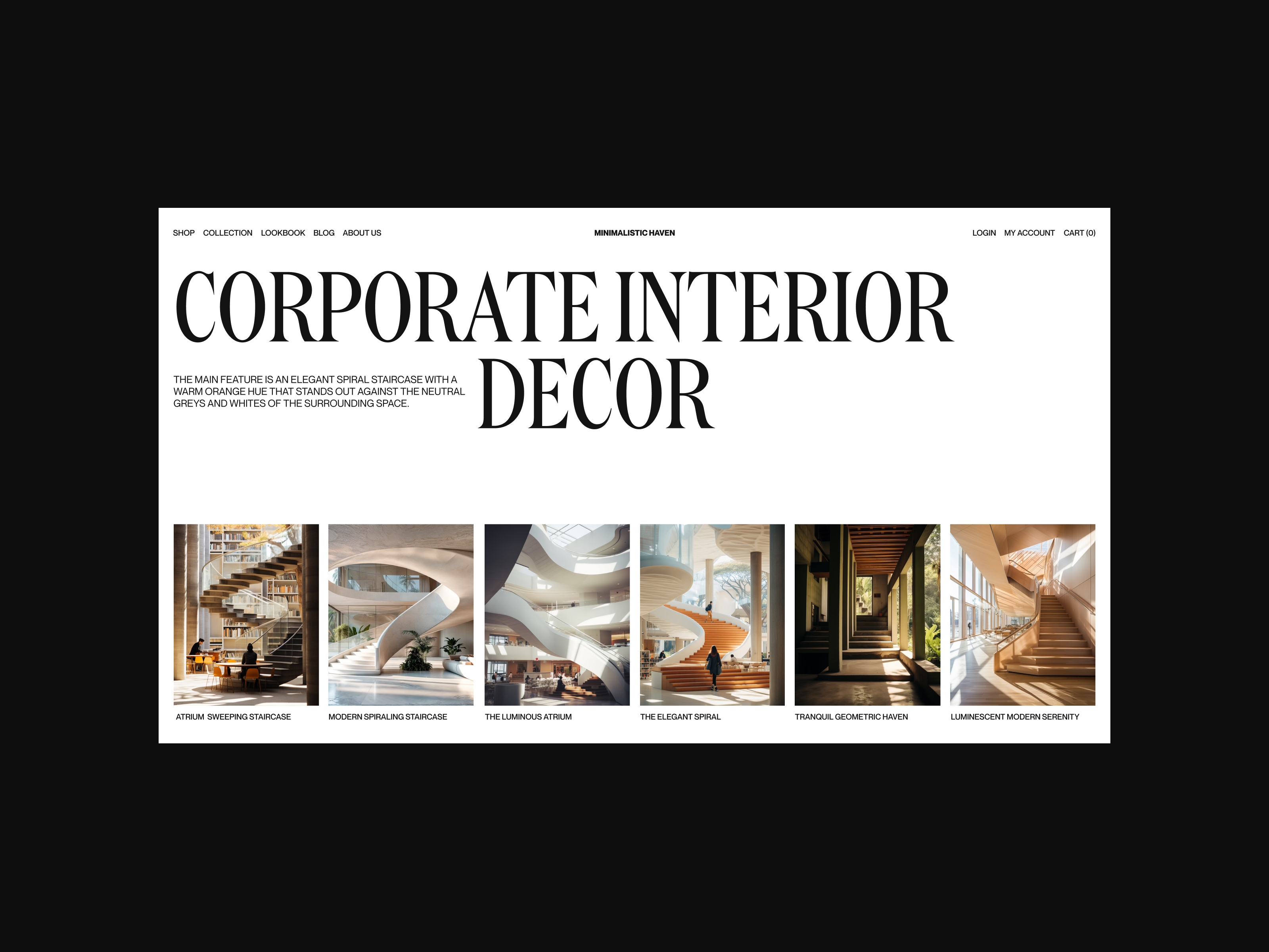 Example of Interior E-commerce Web Design Exploration #14