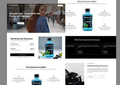 Stomacare Landing Page Design figma landing page ui