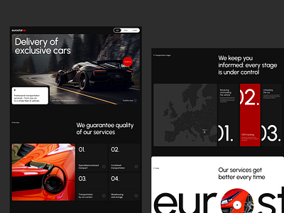 Eurostar | Website animation art direction car design ecommerce ui ux web design