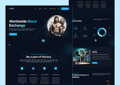 AION Landing Page Design design figma landing page ui