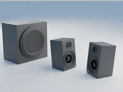 Speaker with subwoofer