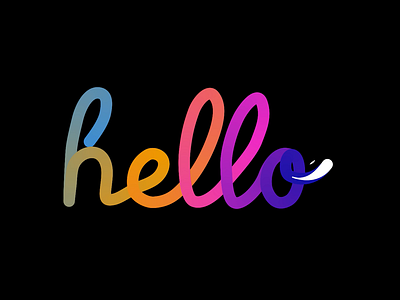 Animation text "hello" aftereffect animation animationtext animationtextaftereffect gradient motion graphics text