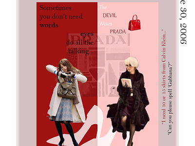 Movie poster design: The devil wears PRADA adobe ai adobe ps graphic design movie poster