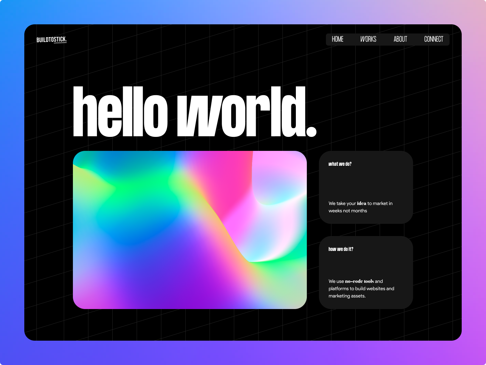 Landing Page For Agency animation dark theme landing page portfolio website ui web animation web design webflow
