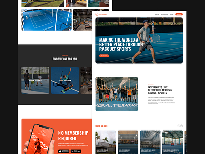 Liga Tennis — Website Design design graphic design sports sportsdesign tennis ui ui design uiux web design website design