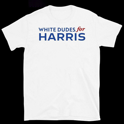 White Dudes For Kamala Harris Shirt design illustration