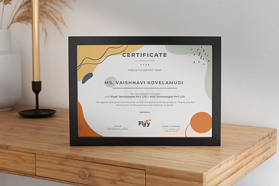 Certificate Creative branding graphic design