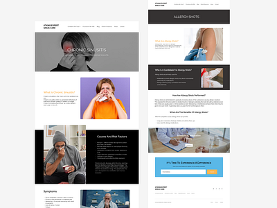 Chronic Sinusitis Wireframe Design design figma ui ux wireframe