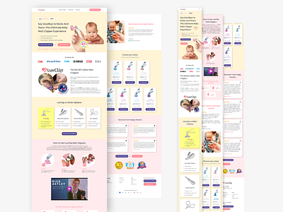 Luvclip Design figma landing page