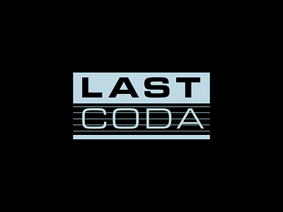 Last Coda // Logo Exploration agency black branding creative dark design logo logo design logomark primary logo wordmark