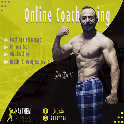 fitness social media design graphic design