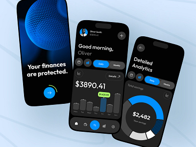 Finance service - Mobile app bank banking finance finance app fintech fintech app mobile design product design ui ux wallet