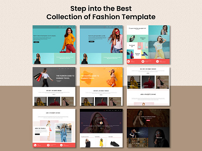 Step into the Best Collection of Fashion Templates e commerce ecommerce ecommerce landing page ecommerce website graphic design landing page online store shopify shopify template shopping user experience user interface web webdesign website wordpress theme