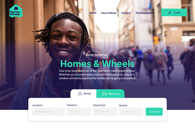 Homes & Wheels airbnb booking travel ui