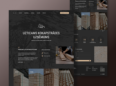 Landing page for TOTO boards design landing page materials ui website wood