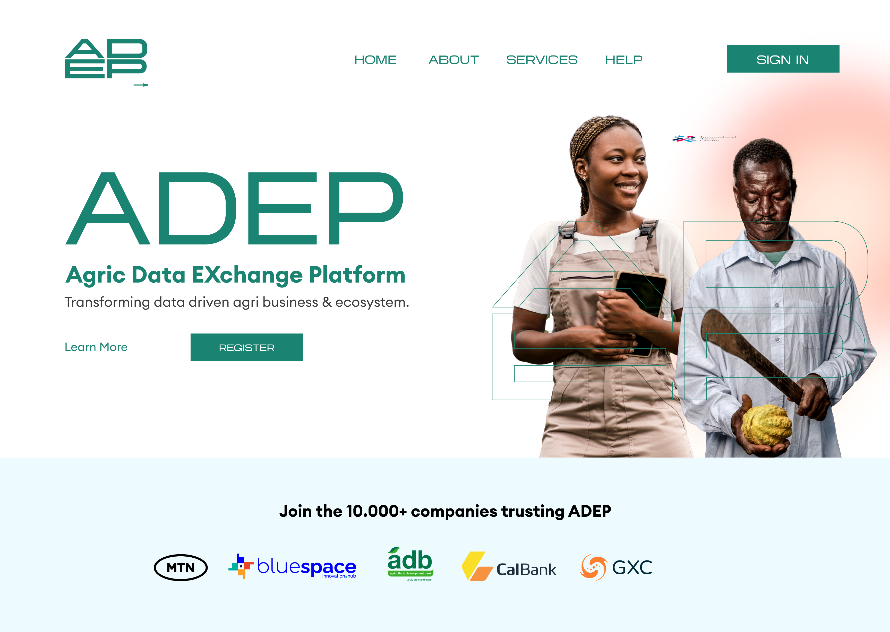 ADEP - Agric Data Exchange Platform adep agric data exchange ui