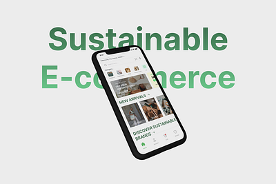 Sustainable E-Commerce App appdesign ecofriendly ecommerceapp ecommercedesign sustainable app sustainabledesign sustainableecommerce uiuxdesign uiuxshowcase