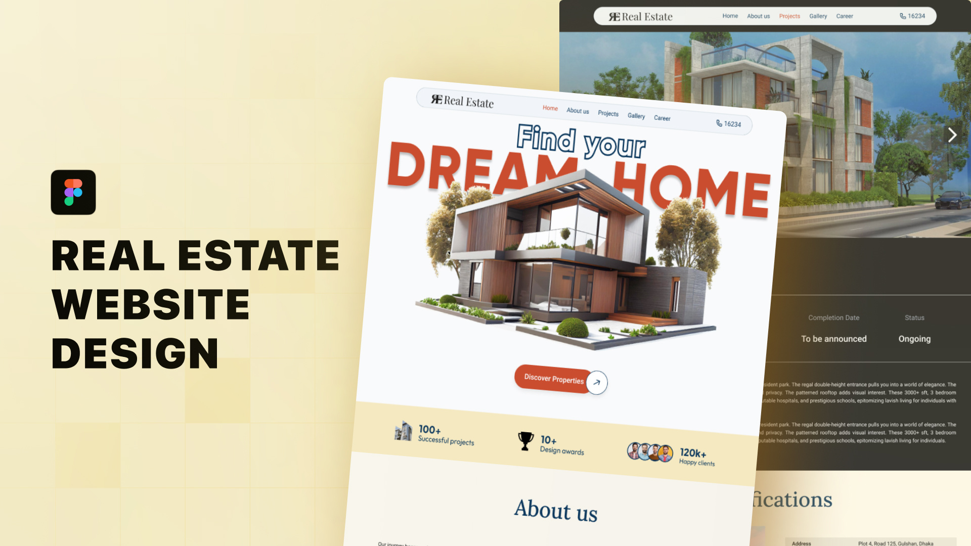 Elevate Your Real Estate Brand: Modern Landing Page Design creative design design agency digital design figma in need intelligent cloud landing page modern design prototype real estate responsive design uiux user experience user interface web design