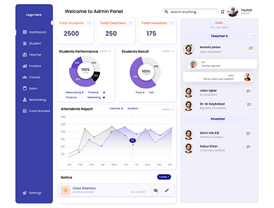 Web UI Admin Panel Design application design branding ui