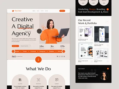 Digital Agency Landing Page digital agency digital agency landing page digital marketing agency landing page ui website