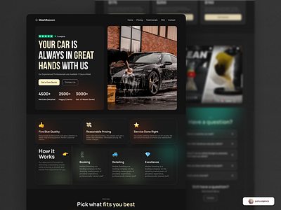 Website Redesign | Mobile Car Detailing design agency landing page web design web page website