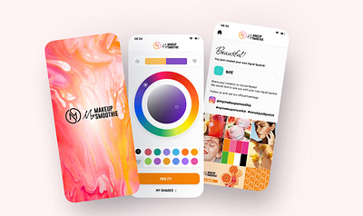 My Makeup Smoothie Mobile Application app design mobile ui