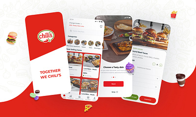 Food Mobile Appplication app design mobile ui