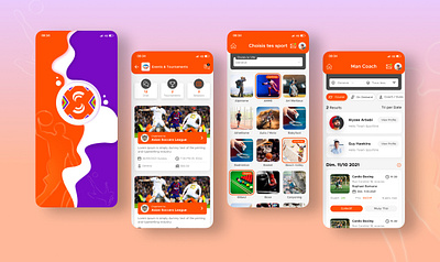 Sport Mobile App app design mobile ui