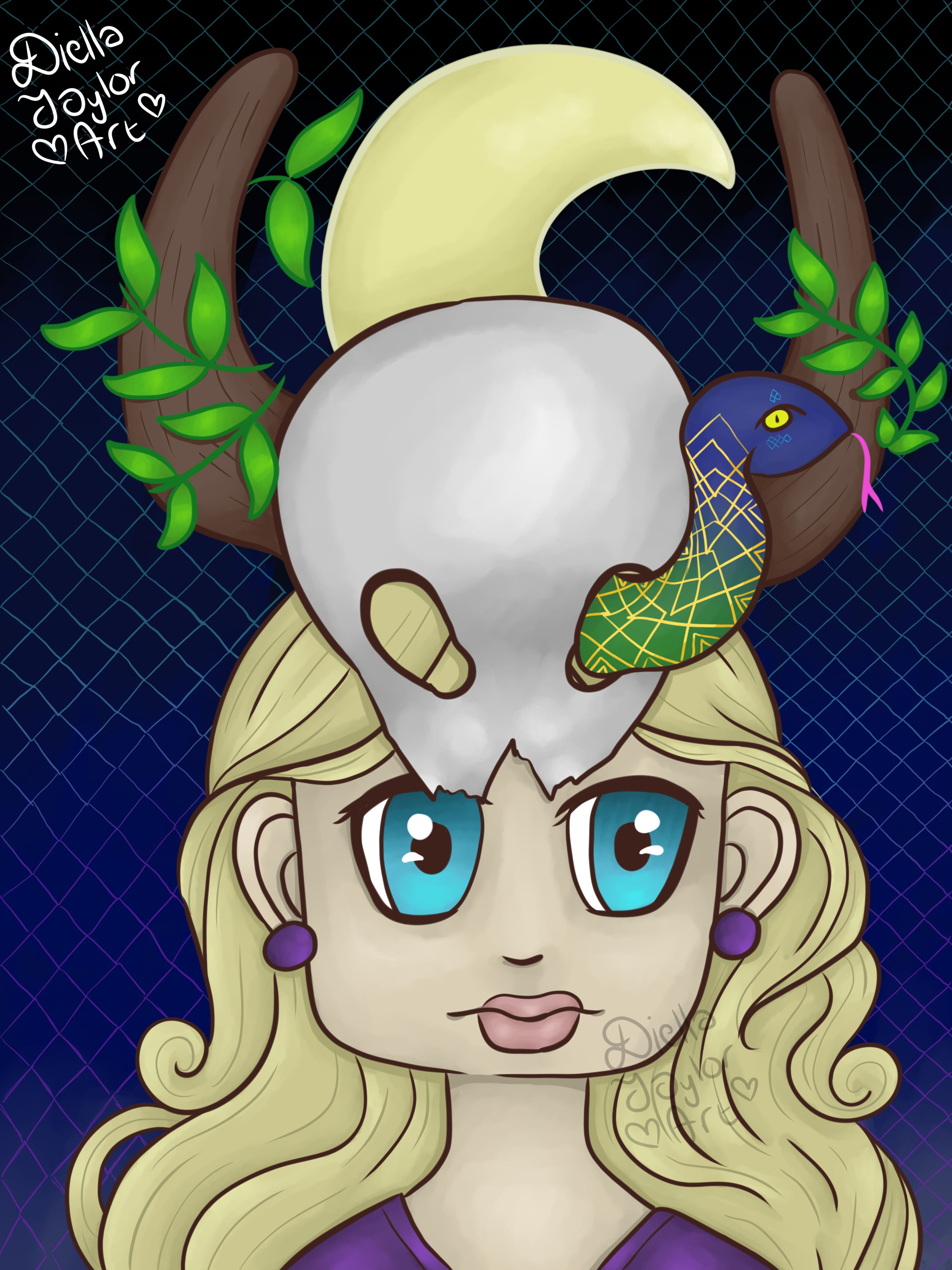 Buffalo Girl digital art digital illustration