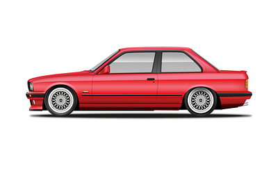 Dream Spec E30 adobe illustrator bmw design durban graphicdesign illustration south africa ui vector illustration