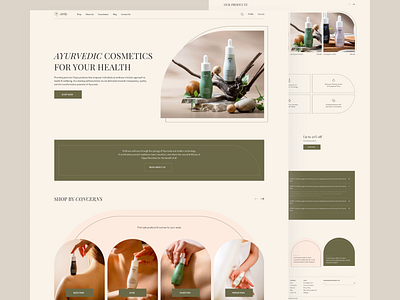 Beauty cosmetics website ayurveda beauty cosmetics cosmetics cosmetics website ui ux design