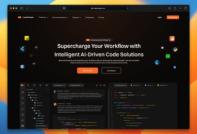 Codewhisper Landing Page Hero Section