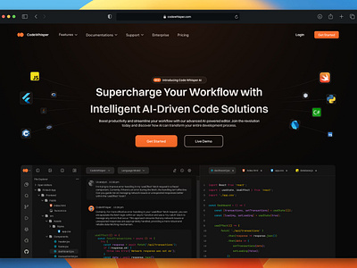 Codewhisper Landing Page Hero Section