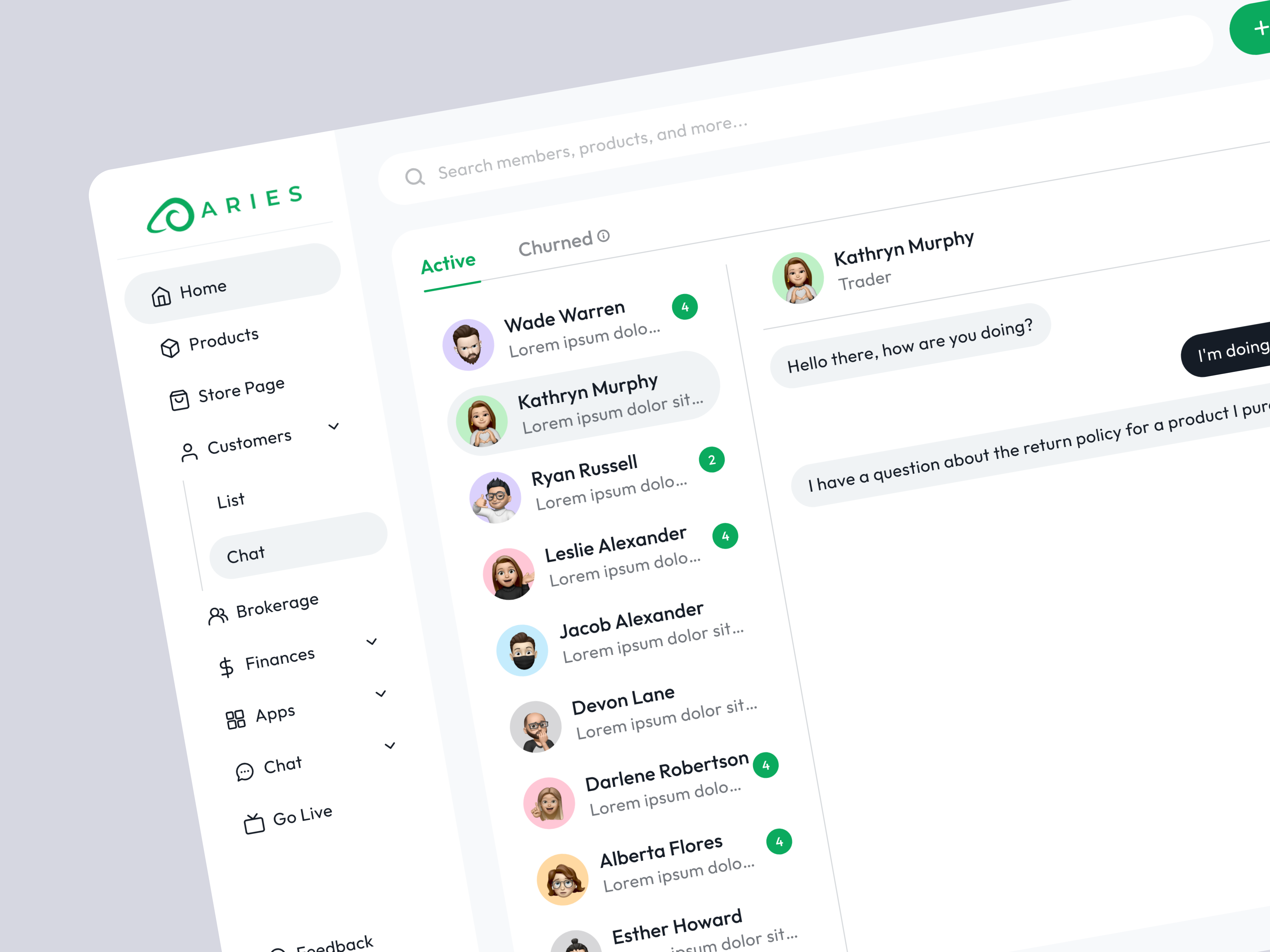 Example of Dashboard Design Package