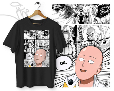 One Punch Man T-shirt Design graphic design one punch man t shirt t shirt design